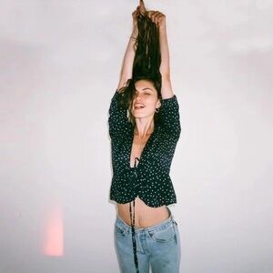 Realisation Par silk star tie blouse